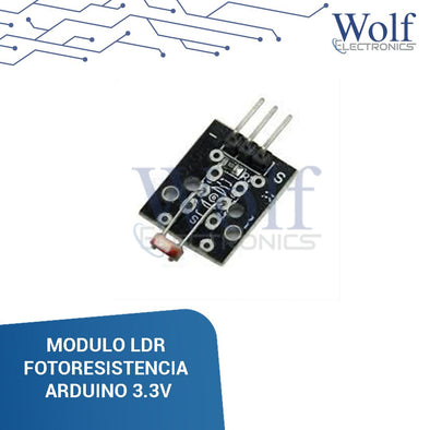 Módulo LDR Fotoresistencia Fotocelda Arduino 3.3V