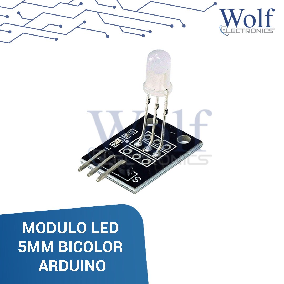 MODULO LED 5MM BICOLOR ARDUINO 2.5V 10mA. Wolf Electronics – WOLF ...