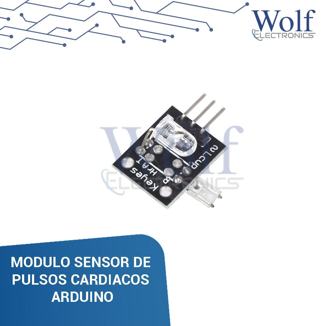 Sensor Cardio MODULO SENSOR DE PULSOS CARDIACOS ARDUINO 3/5V. Wolf Electronics – WOLF ...