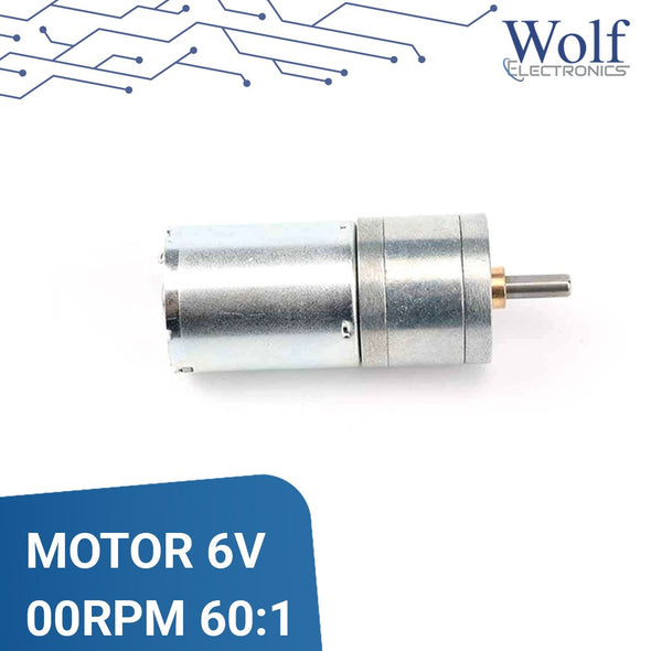 Micromotor motor reductor 6V 500RPM 60:1
