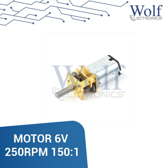 MOTOR 6V 250RPM 150:1