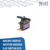 Micro servo motor MG90S eje metalico