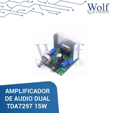 Módulo amplificador de audio TDA7297 15W dual