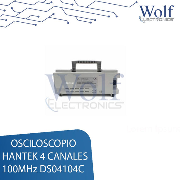 Osciloscopio Hantek 4 canales 100MHz DSO4104C