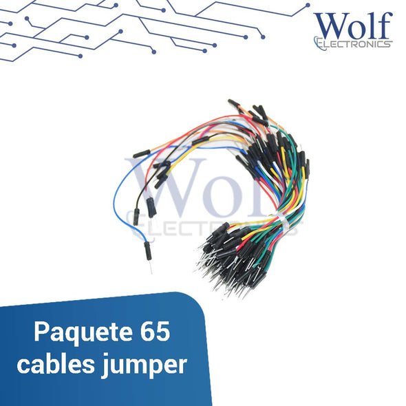 Paquete 65 cables jumper