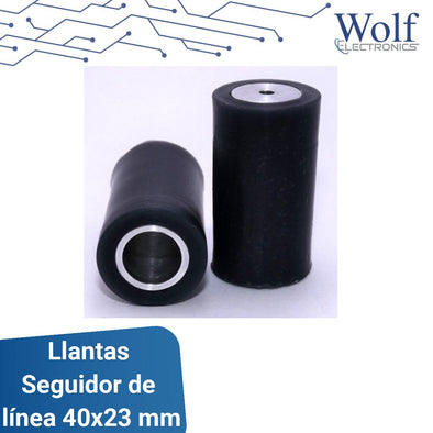 Par de llantas seguidor de linea