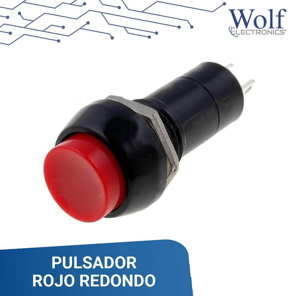 PULSADOR ROJO REDONDO