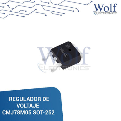 Regulador de voltaje 5V 3A CMJ78M05 SOT-252