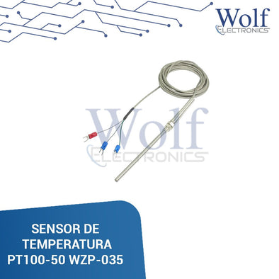 Sensor de temperatura PT 100 -50 a 450°C WZP-035