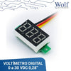 VOLTIMETRO DIGITAL 0 a 30 VDC 0.28"