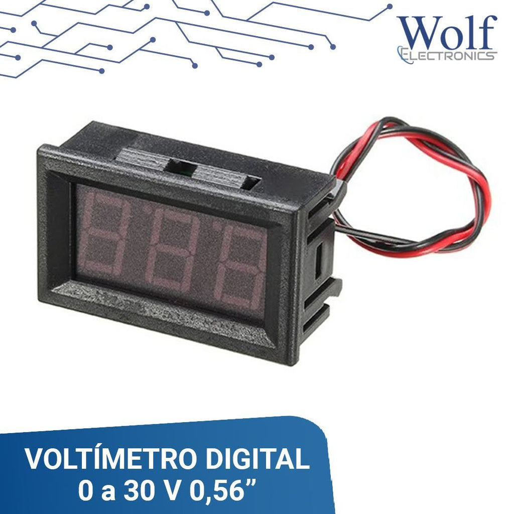 Voltímetro Digital 0.56 240V - Electromanía Perú