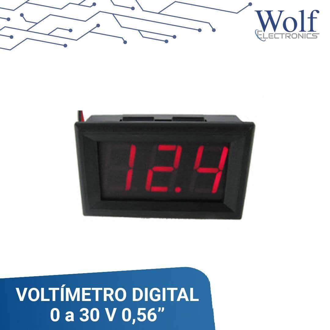 Voltímetro Digital 0.56 240V - Electromanía Perú
