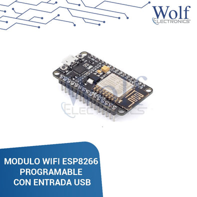 MODULO WIFI ESP8266 PROGRAMABLE CON ENTRADA USB