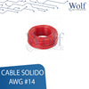 Metro cable solido AWG #14