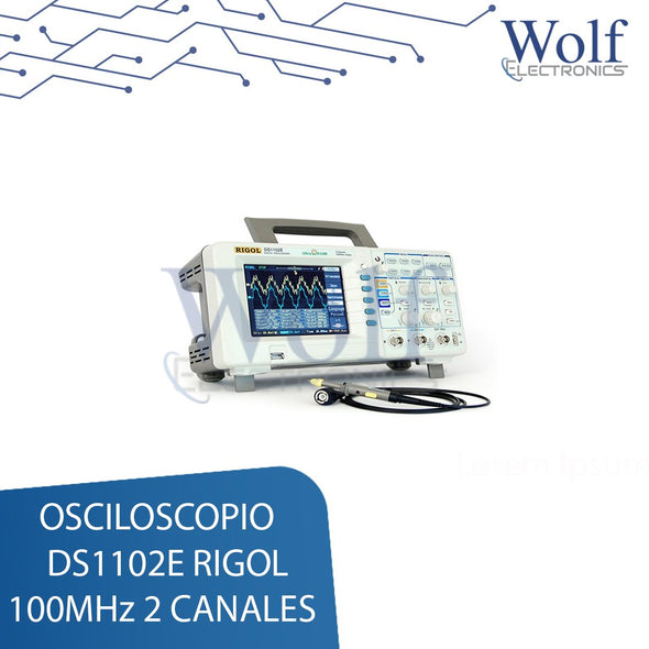 OSCILOSCOPIO DS1102E RIGOL 100MHz 2 Canales