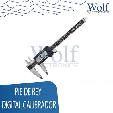Pie de rey digital calibrador plastico